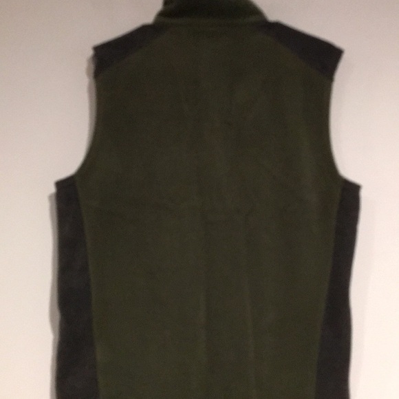 Columbia Mens Army green and gray fleece vest size small - Picture 2 of 4